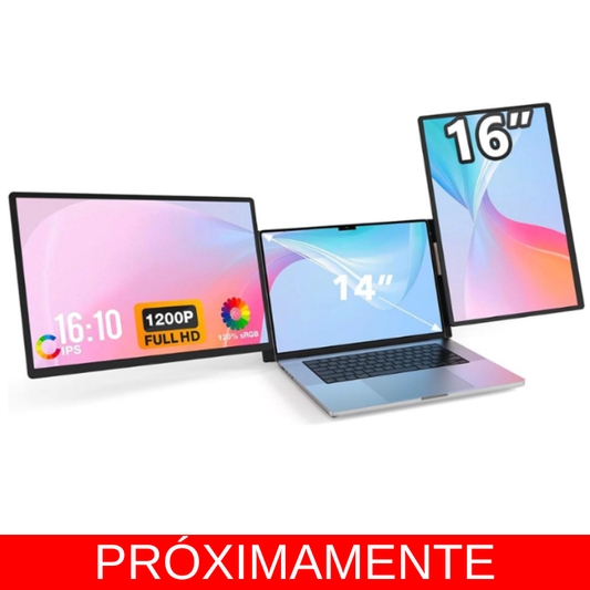 Extensor de pantalla doble, modelo S7 para laptops de 14" a 17" pulgadas