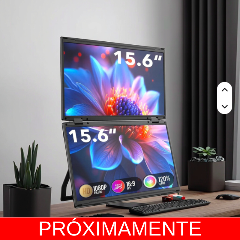 Extensor de pantalla doble, modelo M4 para laptops de 14" a 17" pulgadas