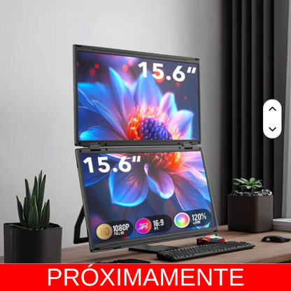 Extensor de pantalla doble, modelo M4 para laptops de 14" a 17" pulgadas