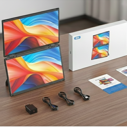 Extensor de pantalla doble, modelo M4 para laptops de 14" a 17" pulgadas